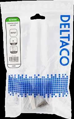 Neapsaugotas tinklo lizdas, UTP 2xRJ45, Cat6 DELTACO balta / VR-219