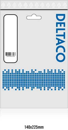 Neįžemintas maitinimo kabelis DELTACO CEE 7/16 į IEC 60320 C7, 5m, max 250V/2.5A, baltas / DEL-109JN