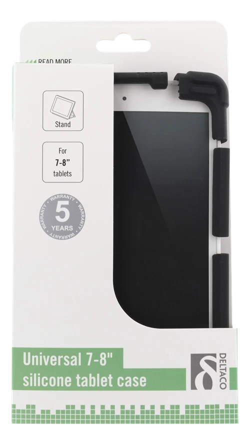 Universalus planšetės dėklas DELTACO pastatomas, 7-8", juodas / TPF-1302