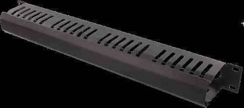 Panelė kabelis DELTACO 19 ", 1U, juoda / 19-24