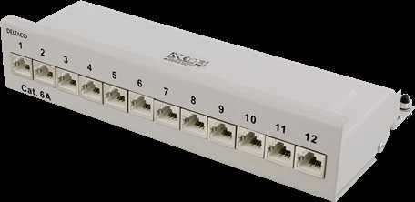 Patch panelė Deltaco, pilka / PAN-212