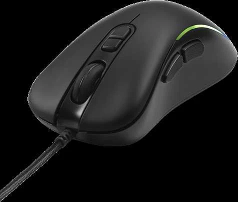 Pelė DELTACO GAMING belaidė, 16.000 DPI, RGB, USB-C/USB-A, juoda / GAM-107