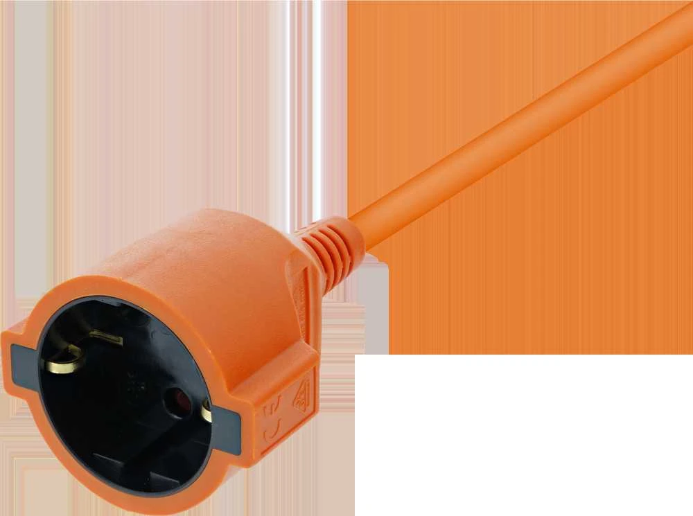 Prailginimo kabelis DELTACO naudojimui viduje, įžemintas, IP20, 20 m, oranžinis / GT-979