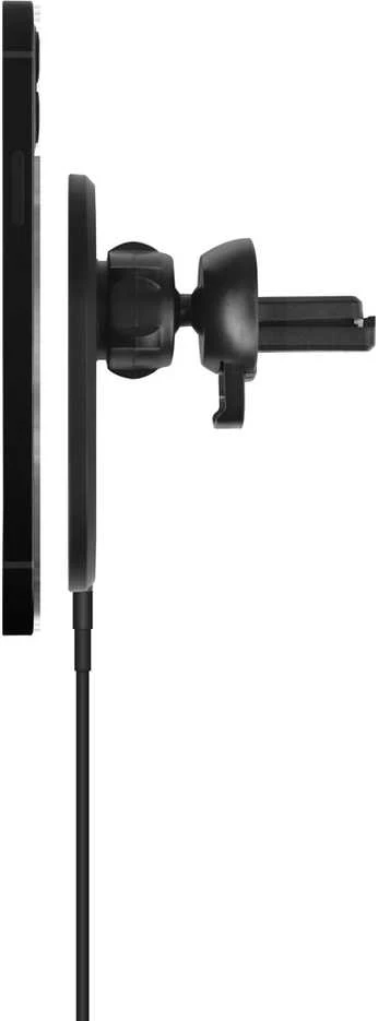 Qi bevielis mašininis kroviklis DELTACO su magnetinio fiksavimo funkcija, tinkamas Apple iPhone 12/13, juodas / QI-1035