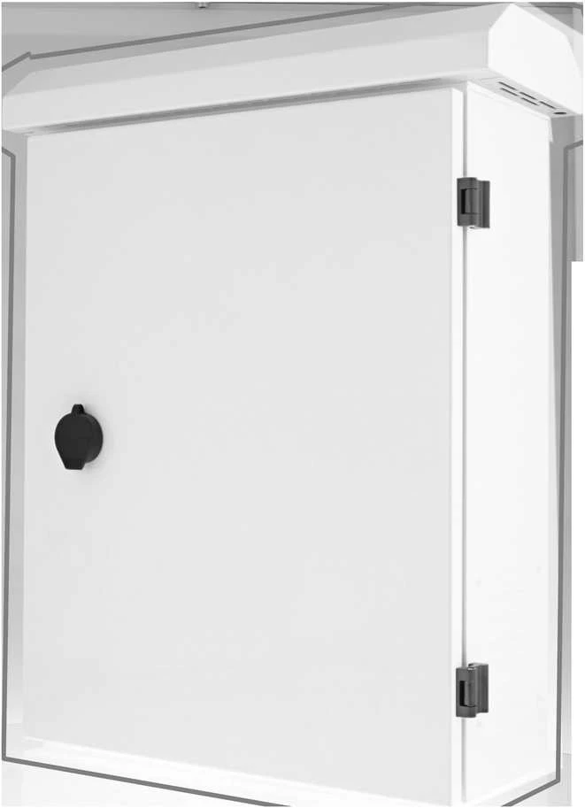 Rakinama sieninė spinta DELTACO 350x140x450mm, IP55, balta / CB-3545