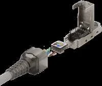 RJ45 kištukas Cat6A, ekranuotas, be įrankių, metalinis DELTACO / MD-106