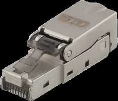 RJ45 kištukas Cat6A, ekranuotas, be įrankių, metalinis DELTACO / MD-106