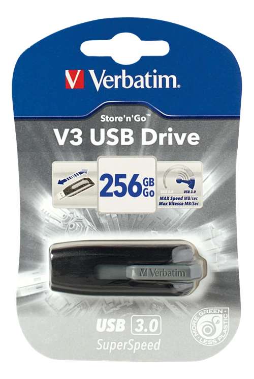 USB 3.0 atmintis Verbatim Store 'n' Go V3, 256 GB / V49168