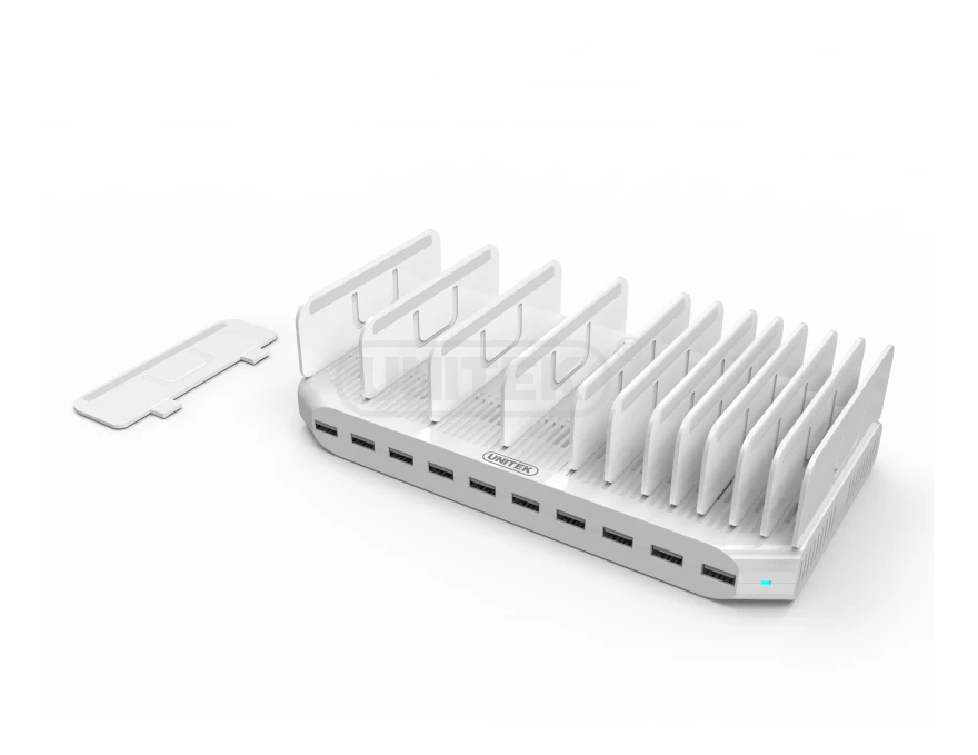 "UNITEK Y-2172 Unitek Docking Station 10x USB 2,4A, 96W Y-2172"