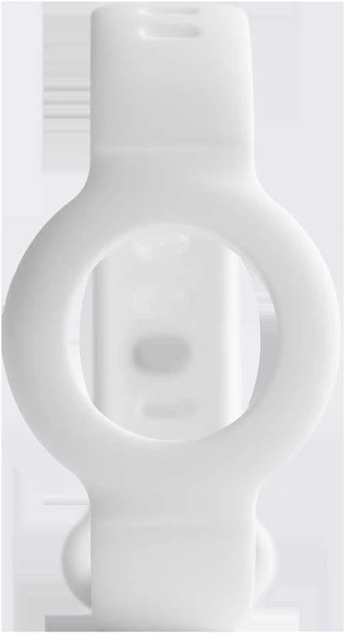 Silikoninė apyrankė skirta Apple AirTag DELTACO reguliuojamo dydžio, balta / MCASE-TAG17