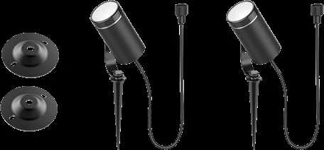 Lubinis šviestuvas Sodo šviestuvas DELTACO SMART HOME 2 žibintai, 8W vienam žibintui, RGB + 2700K / SH-GLK01