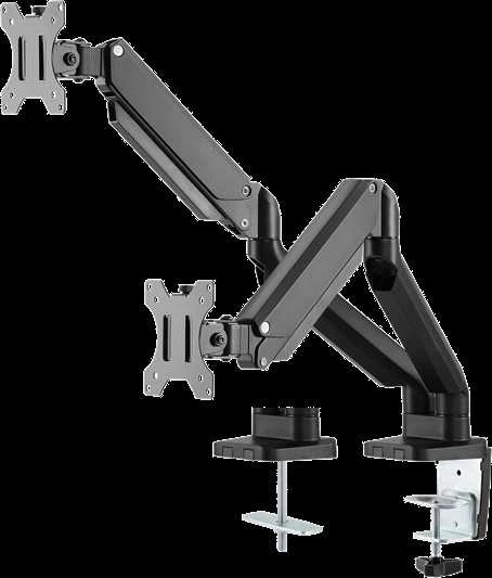 Stalinis laikiklis DELTACO OFFICE su dujine spyruokle 17"-32", 1,5-8kg, 75x75-100x100DE / ARM-0351