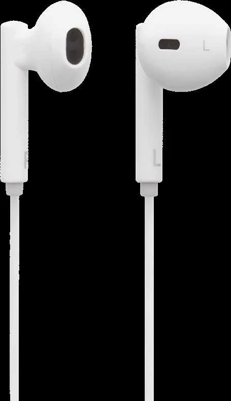 STREETZ į ausis įkišamos Lightning ausinės, Lightning jungtis, 10 mm , 32 &Om;, 20 Hz - 20 kHz, 1,2 m, baltos HL-390