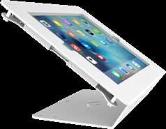 Deltacoimp Stovas 9,7 "iPad, 125 laipsnių kampams, aliuminis, baltas ARM-272