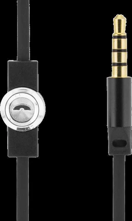 STREETZ ausinės su mikrofonu, atsakymo mygtukas, 3,5 mm, vandeniui atsparios, juodaos / HL-W109