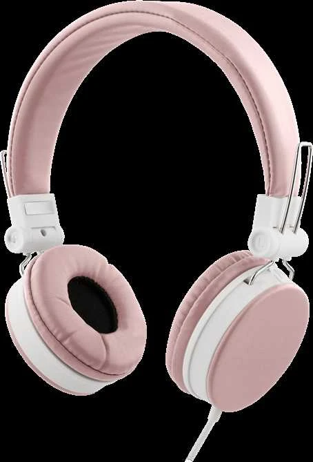 STREETZ ausinės su mikrofonu, sulankstomos, 3,5 mm jungtimi, 1,5 m rožinės HL-W202