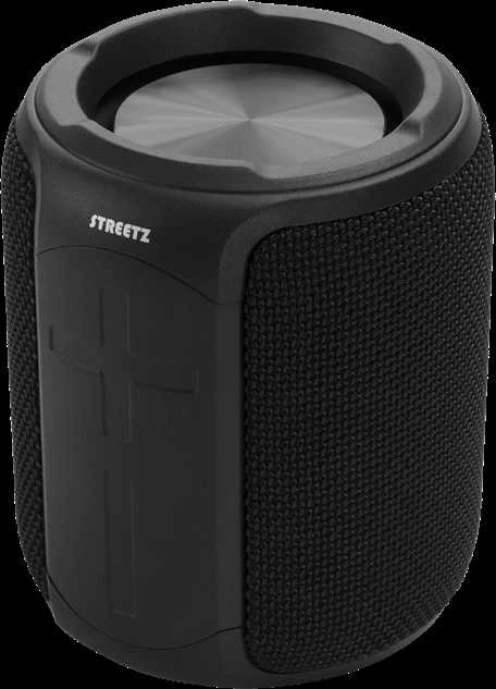 STREETZ vandeniui atspari „Bluetooth“ kolonėlė,TWS, 10 W, IPX7, 3,5 mm,, AUX, su mikrofonu, juoda CM765