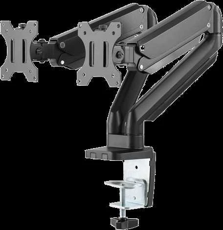 Stalinis laikiklis DELTACO OFFICE su dujine spyruokle 17"-32", 1,5-8kg, 75x75-100x100DE / ARM-0351