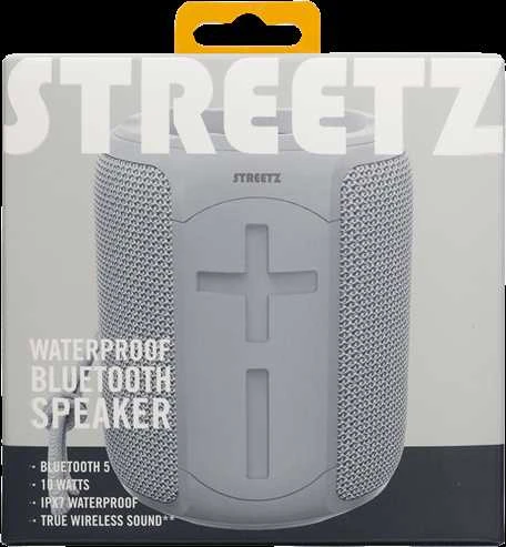 STREETZ vandeniui atsparus „Bluetooth“ garsiakalbis, 2x 5 W, AUX, IPX, CM766
