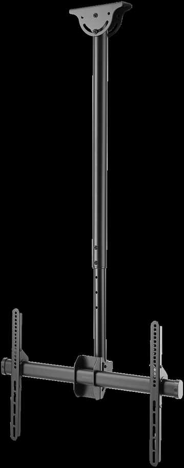 Teleskopinis viso judesio LED / LCD lubinis laikiklis DELTACO OFFICE 37-70 ", 1060 - 1560 mm, iki 50kg, juodas / ARM-0401