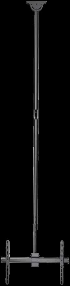 Teleskopinis LED / LCD lubinis laikiklis DELTACO OFFICE 37-70 ", 2500 - 3000 mm, iki 50kg, juodas / ARM-0402