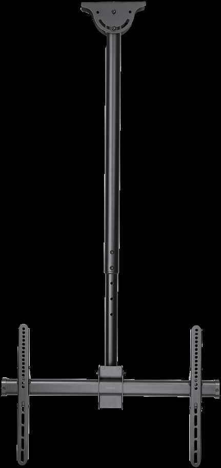 Teleskopinis viso judesio LED / LCD lubinis laikiklis DELTACO OFFICE 37-70 ", 1060 - 1560 mm, iki 50kg, juodas / ARM-0401