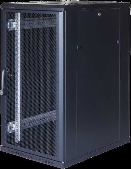 TOTEN System G, 19 "spintelė, 22U, 600x1000, perforuotos priekinės ir galinės durys/ 19-G6022PP