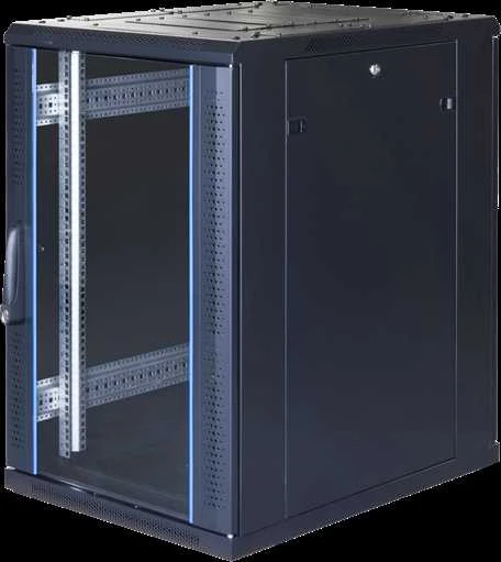 TOTEN System G, 19 "spintelė, 18U, 600x1000, stiklės priekinės durys, perforatas