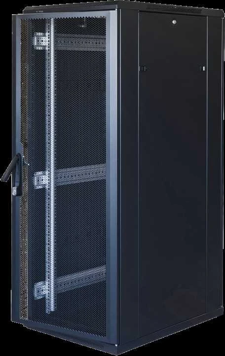 TOTEN System G, 19 colių spintelė, 32U, 600x1000, stiklo priekinės durys, perforatas/ 19-G6032GP