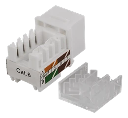 UTP Cat6 kabelių jungtis, neekranuota, 90 laipsnių, 22-26AWG DELTACO / MD-111