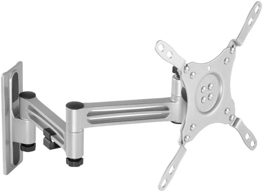 TV/monitoriaus sieninis laikiklis DELTACO skirta RV/kemperiams ir priekaboms, pasukamas, pakreipiamas, rakinamas, 13 "-43", VESA, 3 jungčių, juodas / ARM-0267