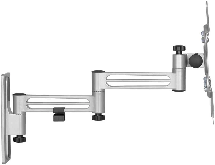 TV/monitoriaus sieninis laikiklis DELTACO skirta RV/kemperiams ir priekaboms, pasukamas, pakreipiamas, rakinamas, 13 "-43", VESA, 3 jungčių, juodas / ARM-0267
