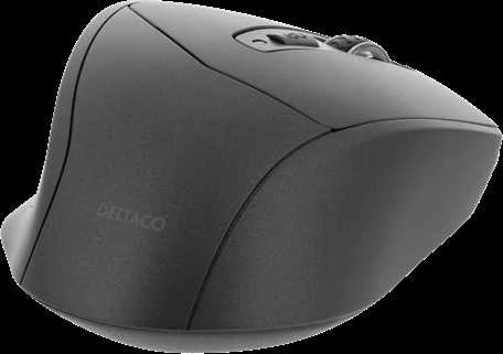 Tyli Bluetooth pelė DELTACO 800-1600 DPI, 4 mygtukai, pilka / MS-901