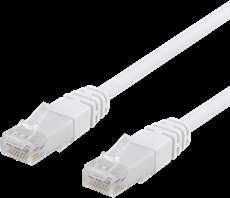 Deltaco U / UTP Cat6 kabelis, CCA, 0,3m, 250MHz EPZI balta / TP-603V-CCA