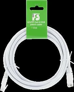 Deltaco U / UTP Cat6 kabelis, CCA, 3m, 250MHz EPZI baltas / TP-63V-CCA