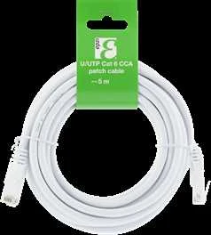 Deltaco U / UTP Cat6 kabelis, CCA, 5m, 250MHz EPZI baltas / TP-65V-CCA