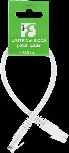 Deltaco U / UTP Cat6 kabelis, CCA, 0,3m, 250MHz EPZI balta / TP-603V-CCA