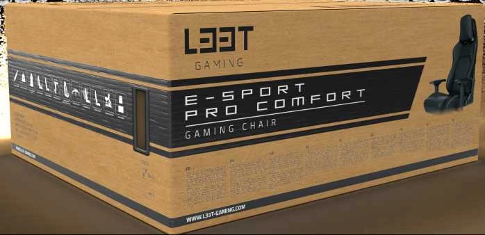 Žaidimų kėdė L33T E-Sport Pro Comfort Gaming Chair, Juoda