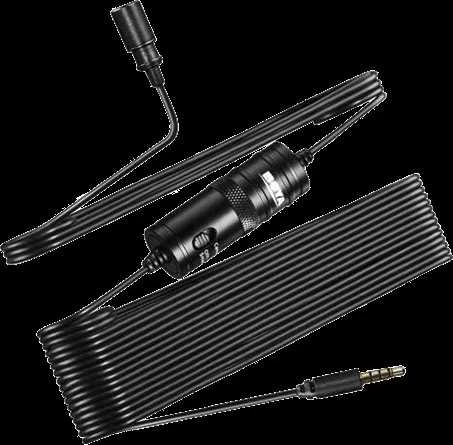 Mikrofonas BOYA 65-18000 HZ, 6.3 mm stereo adapteris, juodas / BY-M1 / BOYA10003