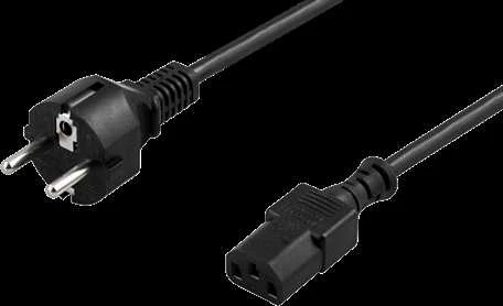 „DELTACO“ įžemintas maitinimo laidas, CEE 7/7 pagal IEC 60320 C13, 10m, juodas DEL-111N