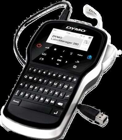 DYMO LabelManager 280™ QWY Kitcase etikečių spausdintuvas Perkėlimas terminiu būdu Vielinis D1 QWERTY