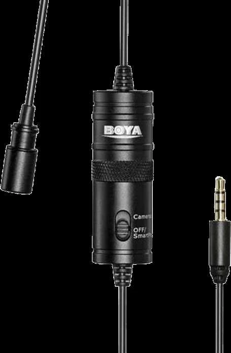 Mikrofonas BOYA 65-18000 HZ, 6.3 mm stereo adapteris, juodas / BY-M1 / BOYA10003