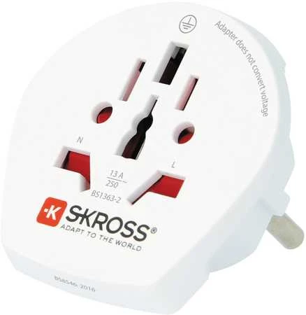 Segula „SKROSS Single Adapteris Europe“, kelioninis adapteris iš viso pasaulio į CEE 7/4-out