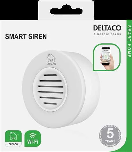 „DELTACO SMART HOME WiFi“ sirena, balta SH-SI01