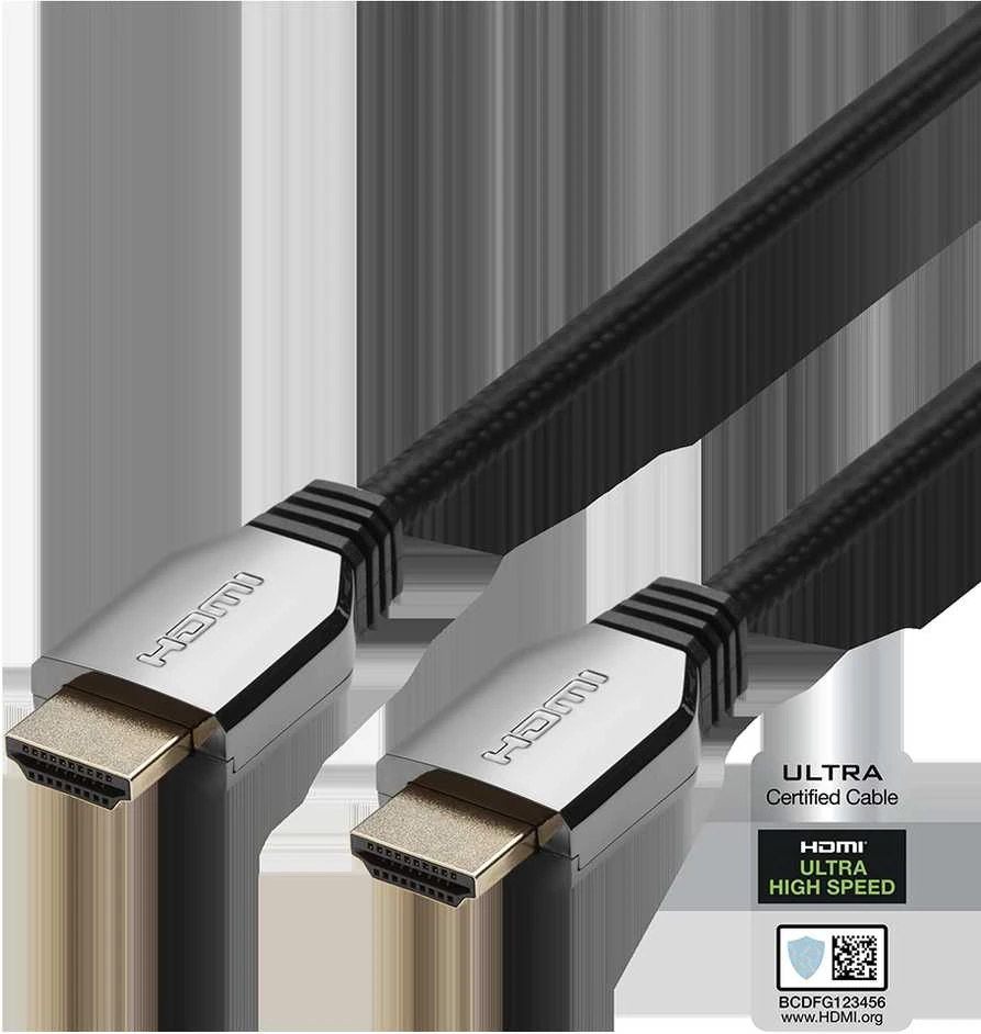 Ultra High Speed HDMI kabelis DELTACO 8K 60Hz / 4K 120Hz, 2m, juodas / 00100034