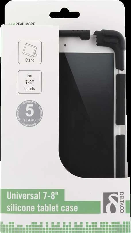 Universalus planšetės dėklas DELTACO pastatomas, 7-8", juodas / TPF-1302