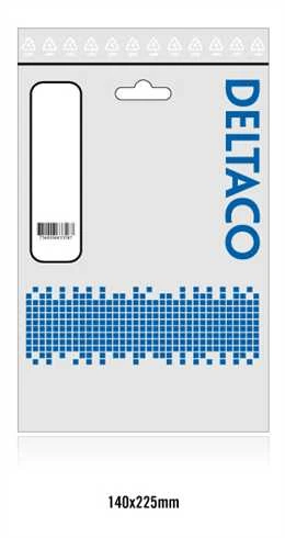 USB 2.0 kabelis, C tipas - A tipas, 0,5 m, baltas DELTACO / USBC-1008