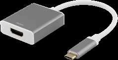 USB-C į HDMI adapteris su trumpu laidu