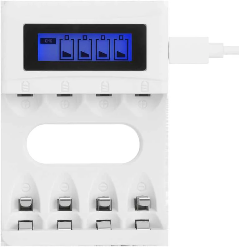 USB įkroviklis AA/AAA baterijoms DELTACO Ultimate Ni-Mh / C704A4