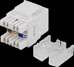 UTP Cat6 kabelių jungtis, neekranuota, 180 laipsnių, 22-26AWG DELTACO / MD-110